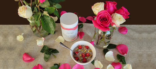 Rose Collagen Pistachio Chia Pudding Recipe