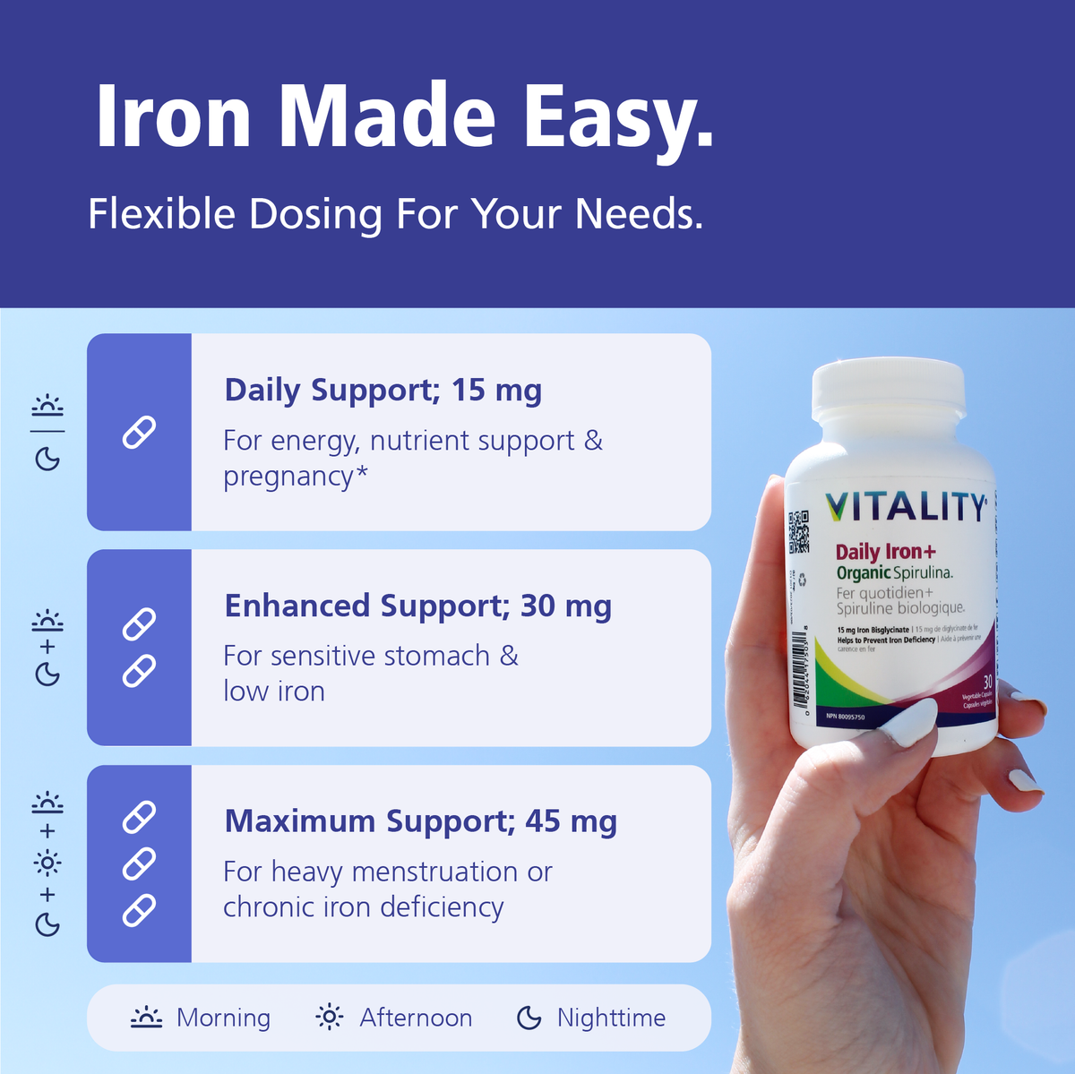 Daily Iron + Organic Spirulina