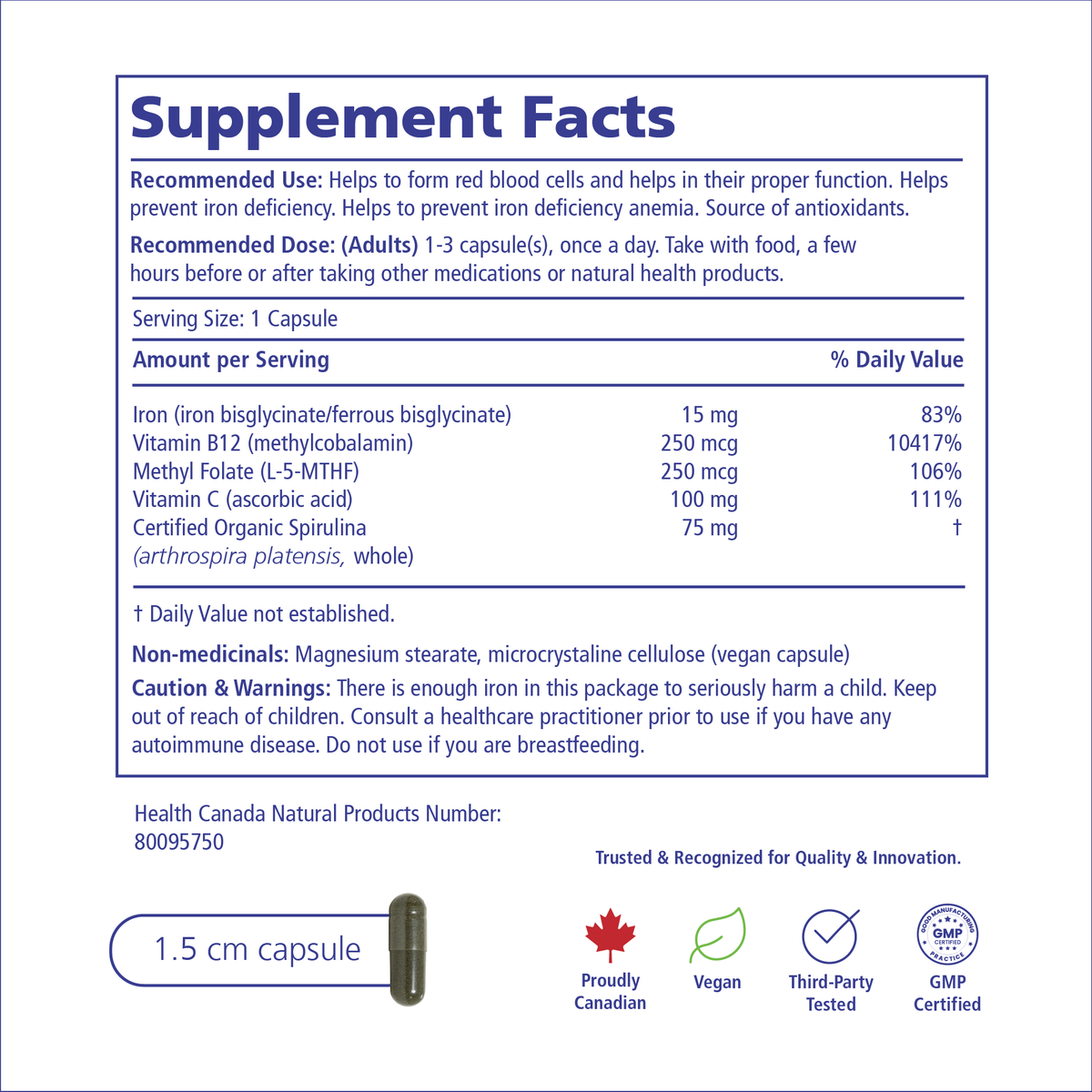 Daily Iron + Organic Spirulina