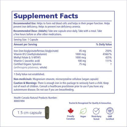 Power Iron + Organic Spirulina