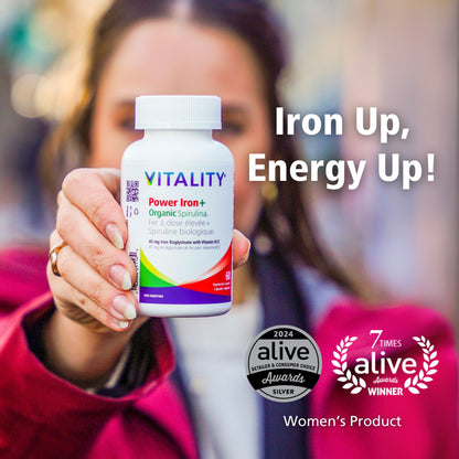 Power Iron + Organic Spirulina