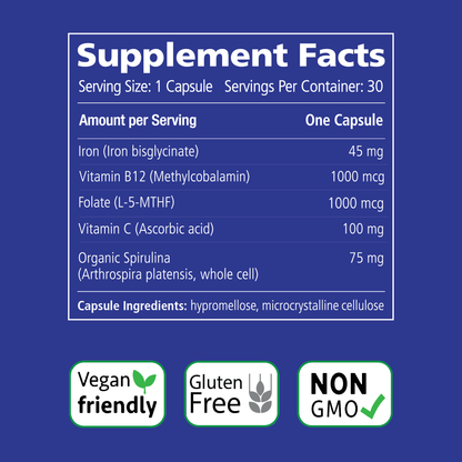 Power Iron + Organic Spirulina