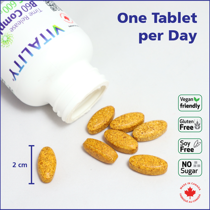 Time Release B Complex + C 600 mg