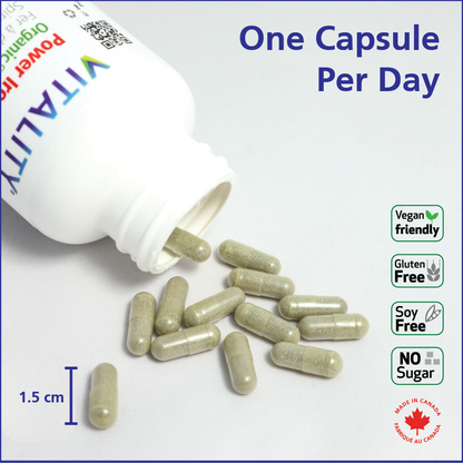 Power Iron + Organic Spirulina