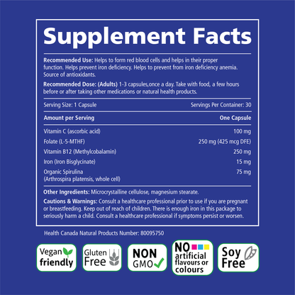 Daily Iron + Organic Spirulina