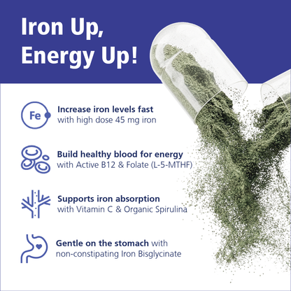 Power Iron + Organic Spirulina