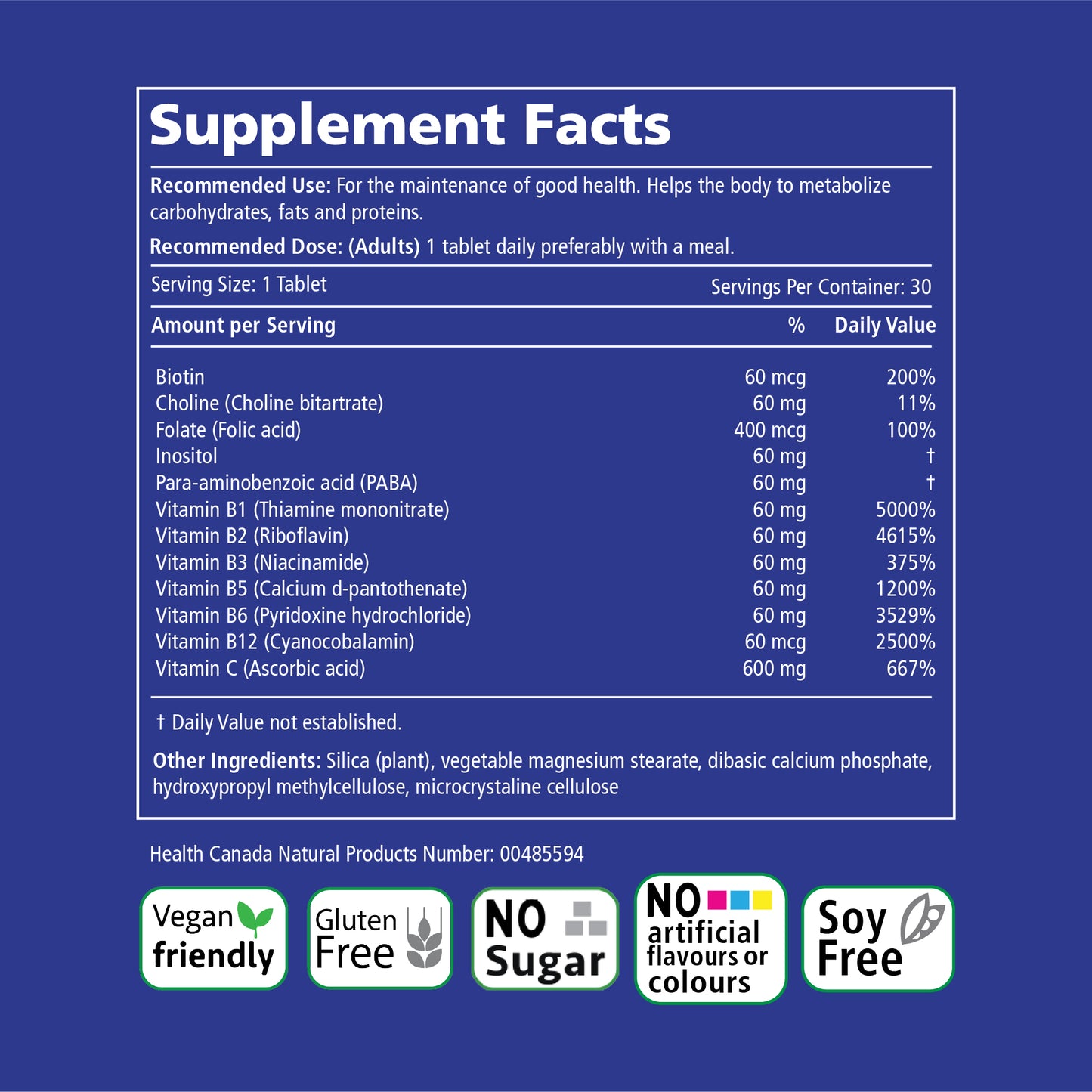 Time Release B Complex + C 600 mg
