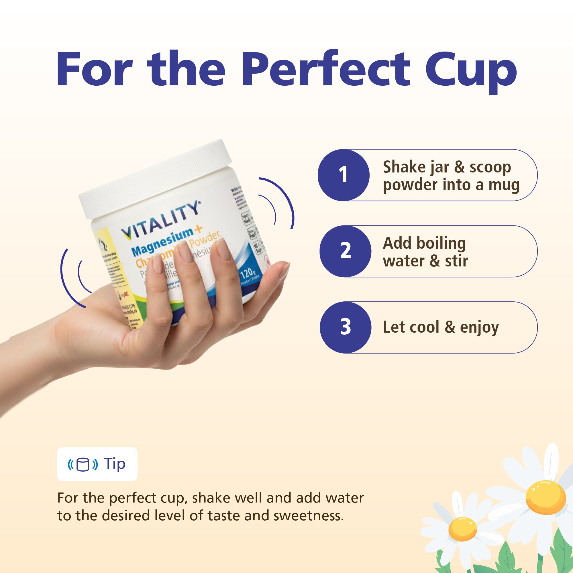 VITALITY Magnesium + Chamomile Powder - Adults
