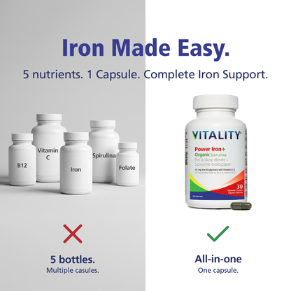 Power Iron + Organic Spirulina