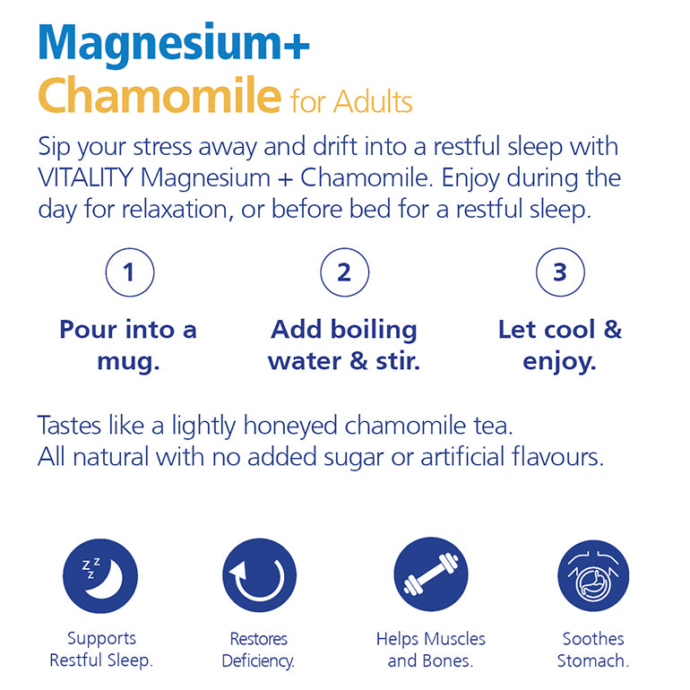 Magnesium + Chamomile Powder - Adults